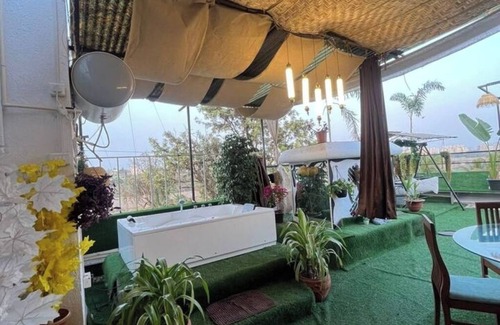 Koregaon Park Apartment | Riverside Jacuzzi Terrace patio with safety