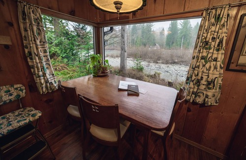 Baring Cabin | Riverside Mid-Century Cabin with Mountain Views