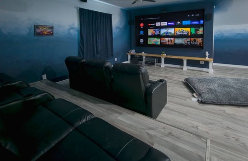 Dennis House | Riverside Retreat - Modern, Sleeps 19, Large Groups, Cinema, Dock, Firepit