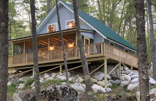 Orland Ski Chalet | Rocky Haven: Tranquil Lakeside Cottage Near Acadia