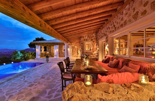Santa Eulalia del Rio Villa | Romantic luxury villa close to Ibiza town with stunning view to sunset