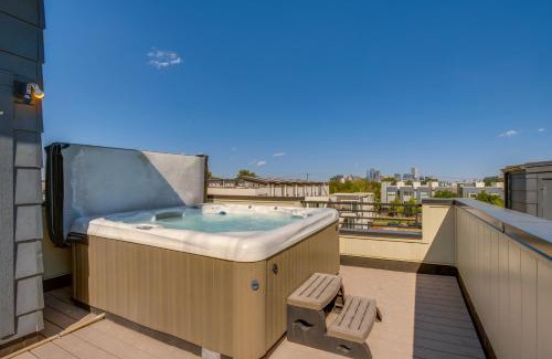 West Colfax House | Rooftop Deck and Hot Tub Walkable Denver Townhome