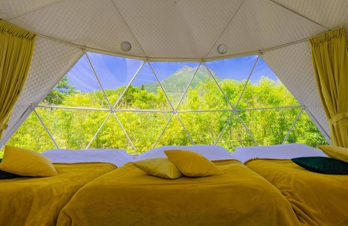 Yufuin Onsen Cabin | Room dome tent with hot spring 1 night and 2 /Yufu Ōita