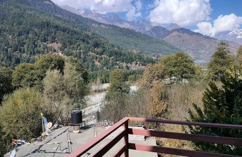 Vashist Cottage | Room in Manali with mountain and river view front Balcony-8