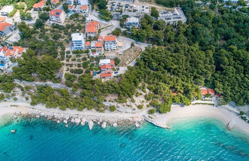 Brela Apartment | Rooms Sani - Double Room with Terrace and Sea View (S3)