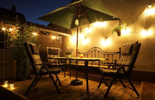 Fluorn House | Rosi's Häusle am Schwarzwald/Terrace and garden area/E-car charging