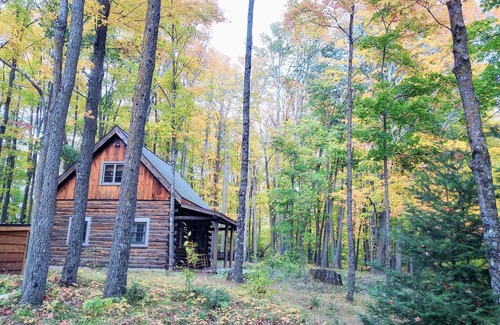 Rhinelander Cabin | Rustic Log Cabin /Farm Vacation /Romantic Getaway
