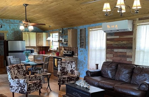 Fischer Cabin | Rustic Texas Cabin 15 minutes from Wimberley! (Hot tub!)