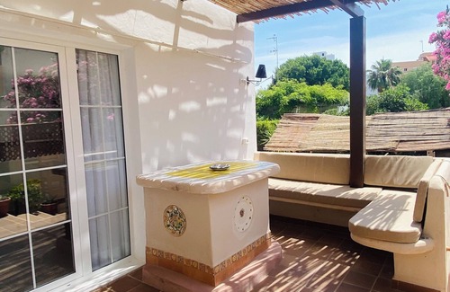 Ibiza Town Ski Chalet | Rustic Urban Villa with private pool - 400 m away from Sandy beach