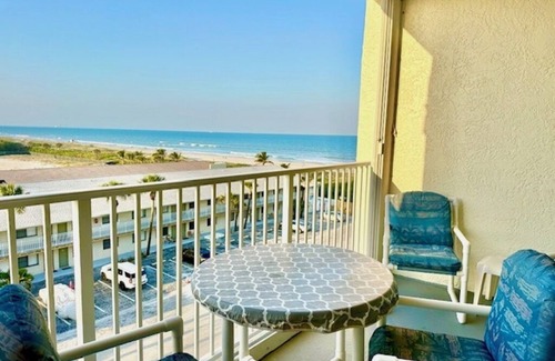 Cocoa Beach Condo | Sandcastles 2 Bedroom North facing balcony! 6th Floor ocean views! Superb!