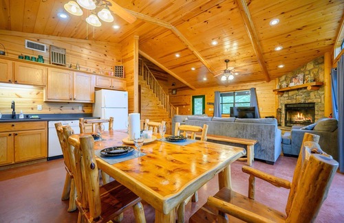 Broken Bow Cabin | Sasquatch Hills | Nestled on a 2 acre wooded hillside lot in National Forest