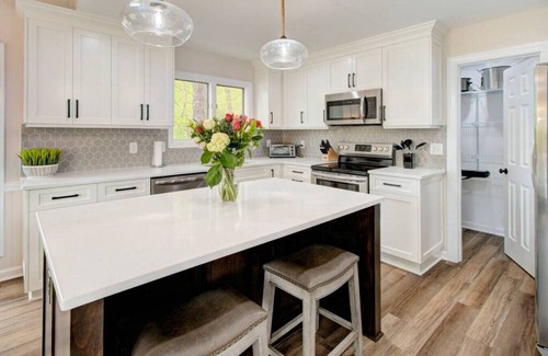 Bowling Green Apartment | Scenic Charlotte Lakehouse|4BR w/Patio-Hot Tub-BBQ