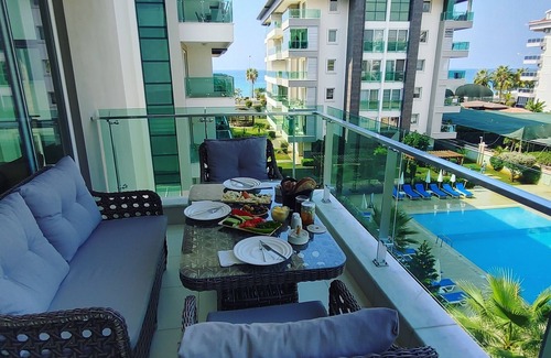 Kestel Apartment | SEA & BEACH FRONT "Luxury Residence" 1+1 Apt. 70m2 (18)