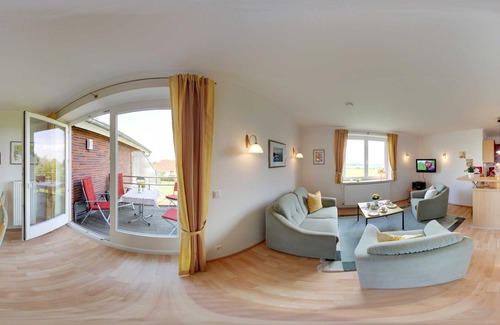 Rettin Apartment | Sea urchin, 3-room apartment 4 pers. 1st floor - Ferienhof Kai Hansen