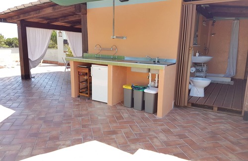 Latina Lido House | Sea view terrace with services