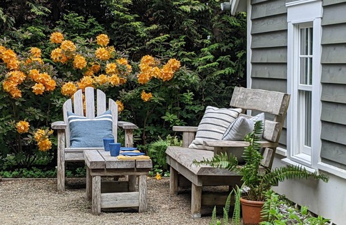 Seabrook House | Seabrook's Ella's Escape, a quiet 2-bedroom home with forest views!