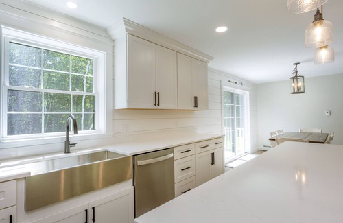 Raymond House | Sebago Lake Retreat, Large Sand Beach on Jordan Bay - Boat Mooring Available