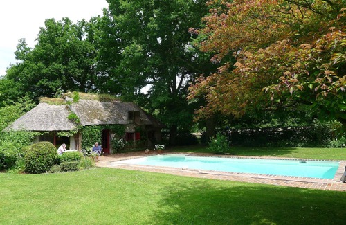 Les Jonquerets-de-Livet House | Secluded 15th Cent. Manor House with a large pool in a landscaped setting