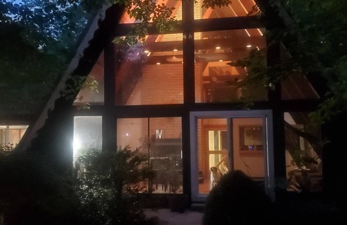 Anderson Township House | Secluded A-frame on 3 acres minutes from downtown. Hot tub, Sauna & Dog-friendly