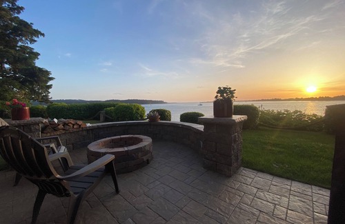 Barview House | Secluded bayfront home, watch beautiful sunsets over the bay from the hot tub.