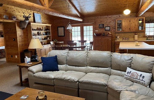 Cheboygan House | Secluded Log Cabin and Guest House Close to Mackinaw City!