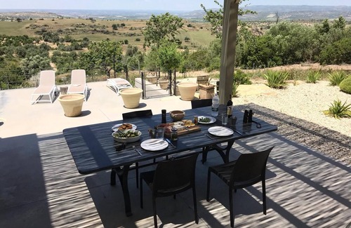 Noto Villa | Secluded Modern Villa with stunning country views , views of Noto and Etna