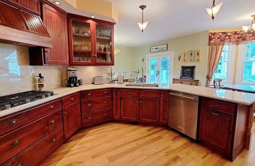 Three Oaks House | Secluded retreat w/Heated pool guest house 13 acres pool table playground