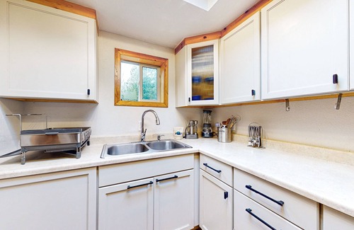 Bellingham House | Secluded, single-level getaway with a large yard, gas fireplace, & dog friendly