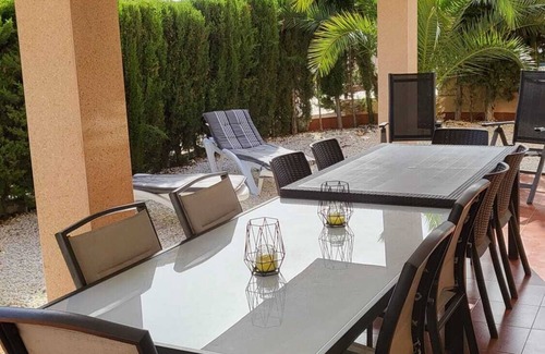 Puerto Marino House | Semi-detached with garden + swimming pool near beach, WIFI fiber + garage