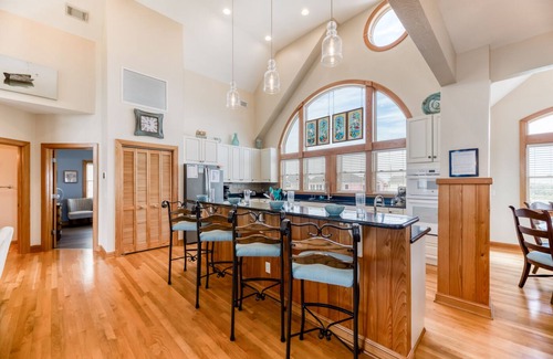 Ocean Isle Estates House | Semi oceanfront Avon home w/private pool, hot tub, elevator, & rec room!