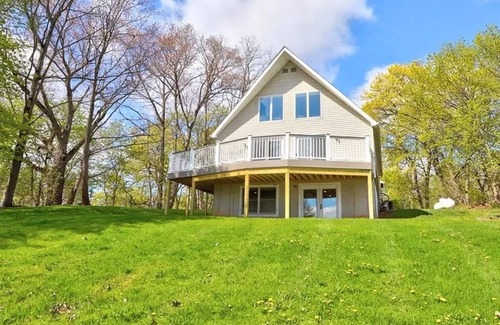 Seneca Falls House | Serene Cayuga Lakefront Home on Wine Trail, Boat Dock & Fire Pit