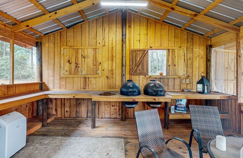 Wilmer Cabin | Serene Farm House with Expansive Land and Peaceful Pond Views