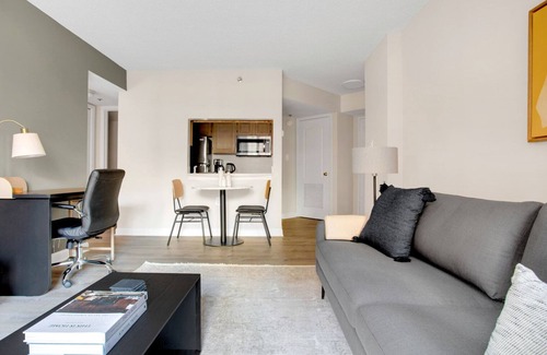 Connecticut Ave - K Street Apartment | Serene Foggy Bottom 1BR w/Gym & W/D, near Metro & GWU, by Blueground