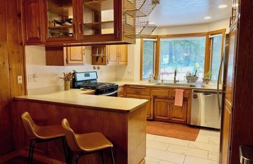 Pine Cove Cabin | Serene & Magical Cabin - Family/ADA-Friendly, w/Barrel Sauna & Fireplace!