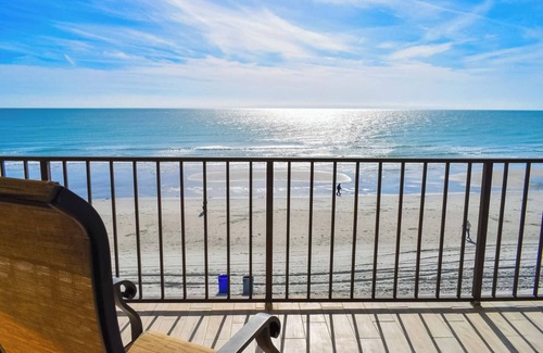Cherry Grove Beach Condo | Shalimar 3B! Oceanfront Bliss! 2BR Condo with Balcony Access from BOTH Bedrooms!