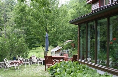 Washington House | Shingle style, Timber Frame, Berkshire Cottage beside babbling brook