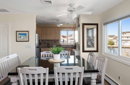 Seaside Heights Apartment | Shorely Perfect Waterfront very private XL 2ndFl Sky Villa + Jacuzzi Dock Kayaks