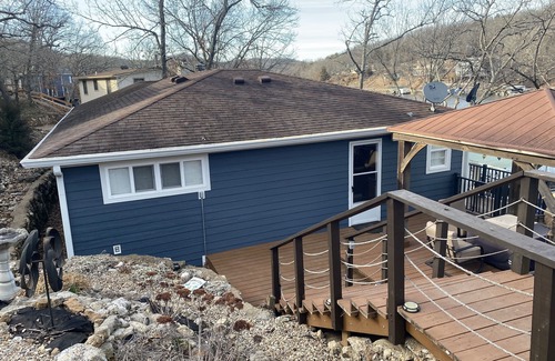 Roach House | Single level home in a gentle, quiet , deep water cove at Lake of the Ozarks .