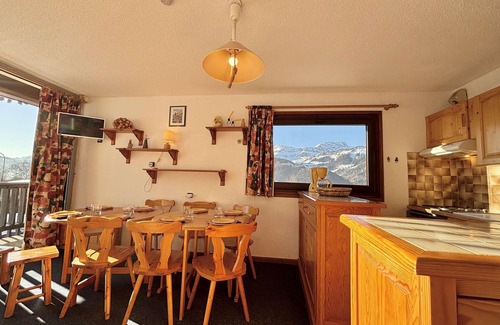 Notre-Dame-de-Bellecombe Apartment | Ski-In/Ski-Out 3-BR Apt in Notre-Dame-de-Bellecombe, Sleeps 8, Mountain Views, Pool & Tennis
