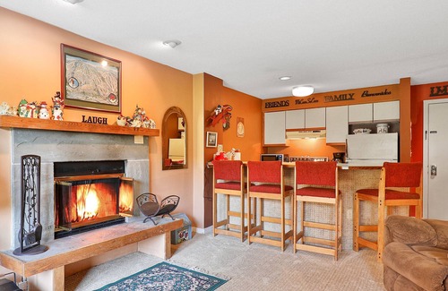 Ludlow Condo | Ski-in/out condo near ski school with washer/dryer, fast WiFi, & mountain views