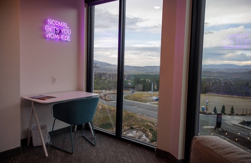 Park City Condo | Ski in/out Studio at a YotelPad in Canyons Village, Park City. Pet Friendly!