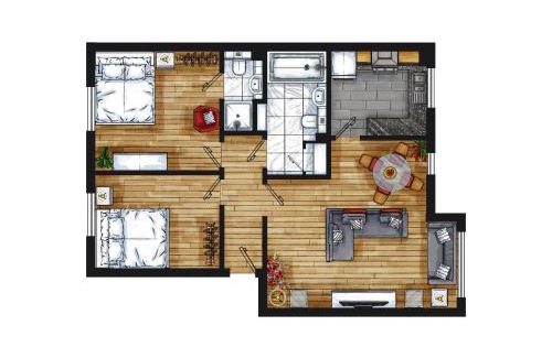 Woolwich Apartment | Skyline Haven - Modern 2B, Parking, Wifi & 4kTV