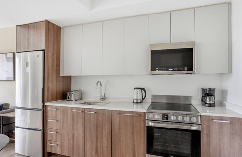 Central Square Apartment | Sleek Central Square 1BR w/Gym, W/D & Roof, near T, by Blueground