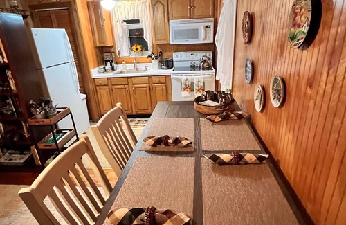 Wakefield-Peacedale Cabin | Small cozy cabin with grill & fire pit close to beaches, skiing, biking and URI.