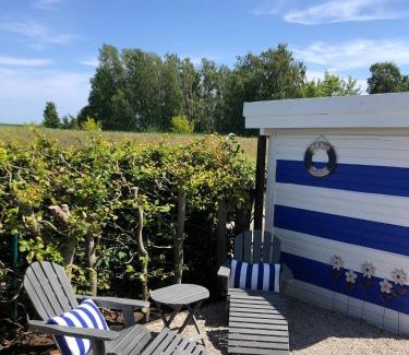 Monkebude House | Sonniges Strandhaus am Haff mit Wasserblick für 2-4 Personen