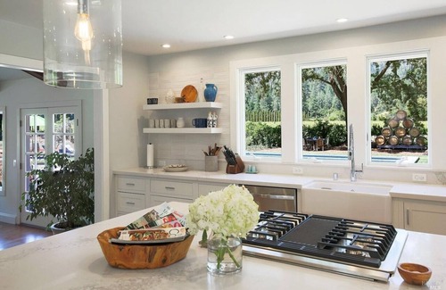 Santa Rosa House | Sonoma Vineyard Retreat with Pool, Hot Tub & Vineyard Views