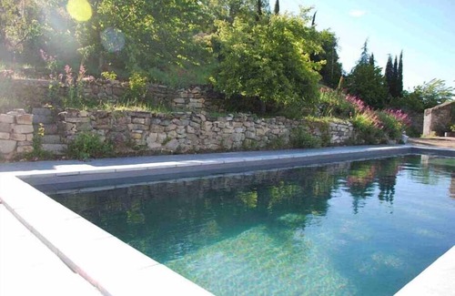 Balazuc Cottage | South Ardeche, Balazuc listed site, charming gîte La Maison des Vignes swimming pool
