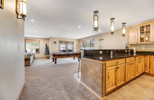 Sturgis House | Spacious 3-story home w/private hot tub, pool table, firepit, electric fireplace