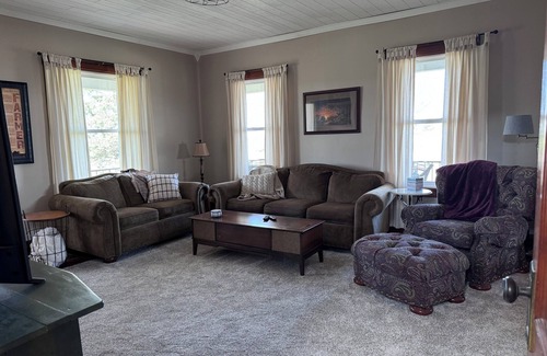 Van Orin House | Spacious 5-bedroom 2-bath farmhouse in peaceful farmland near Princeton Illinois