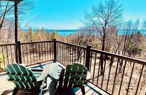 Bayfield House | Spacious and Private Cabin with Lake Superior and Madeline Island Views & Sauna